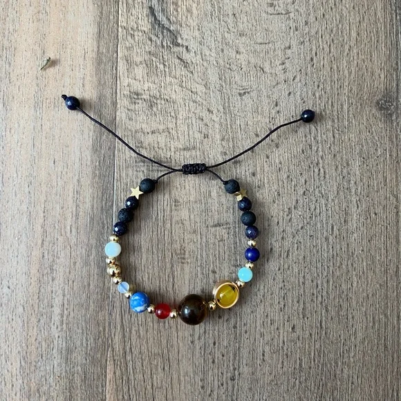 solar system adjustable bracelet! never worn! - Picture 2 of 5